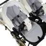 Junama Mirror Satin Duo 06 White Gold Dvīņu rati 2in1