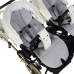 Junama Mirror Satin Duo 06 White Gold Dvīņu rati 3in1