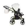 Junama Mirror Satin Duo 06 White Gold Коляска для двойняшек 3in1