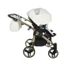 Junama Mirror Satin Duo 06 White Gold Коляска для двойняшек 3in1