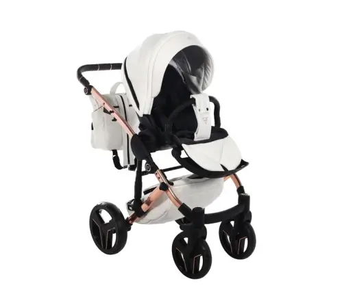 Junama S-Class 01 White Bērnu rati 2in1