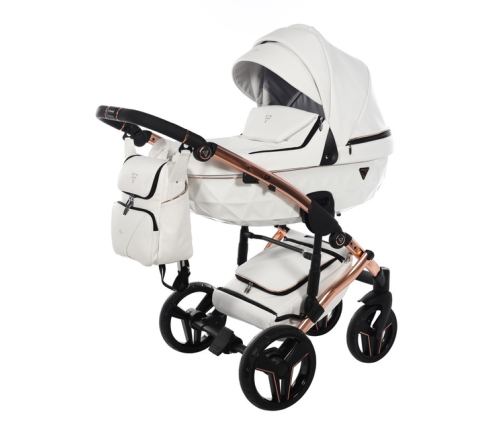 Junama S-Class 01 White Bērnu rati 3in1