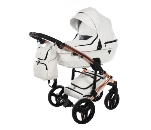 Junama S-Class 01 White Bērnu rati 3in1