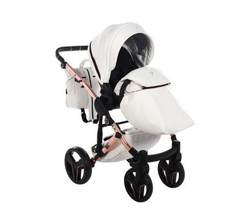 Junama S-Class 01 White Bērnu rati 3in1