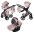 Junama S-Class 02 Pink Bērnu rati 3in1