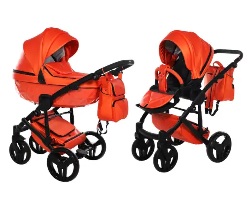 Junama S-Class 04 Orange Bērnu rati 2in1