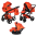 Junama S-Class 04 Orange Bērnu rati 3in1