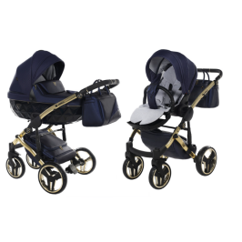 Junama Saphire Col.01 Navy Blue Bērnu rati 2in1