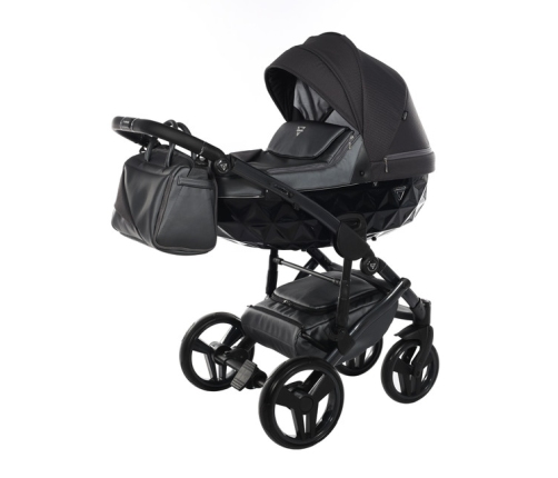 Junama Saphire Col.02 Black Bērnu rati 2in1