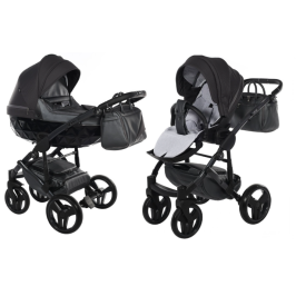 Junama Saphire Col.02 Black Bērnu rati 2in1
