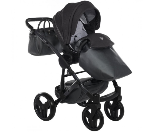 Junama Saphire Col.02 Black Bērnu rati 2in1