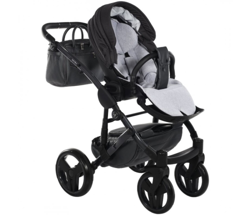 Junama Saphire Col.02 Black Bērnu rati 2in1