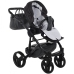 Junama Saphire Col.02 Black Bērnu rati 2in1