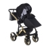Junama Saphire Col.03 Black gold Детская коляска 2 в 1