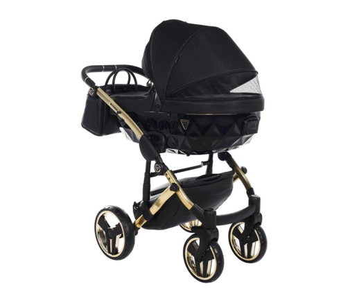Junama Saphire Col.03 Black gold Детская коляска 2 в 1