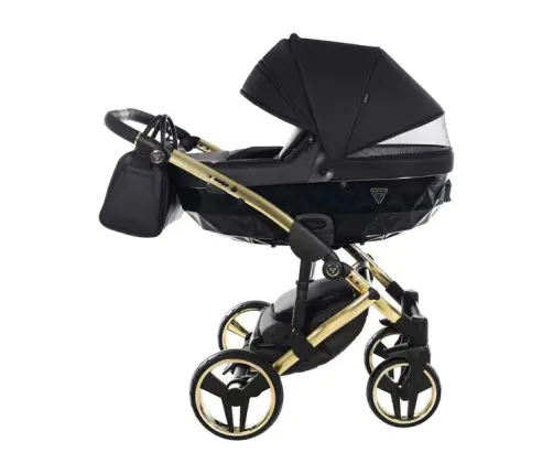 Junama Saphire Col.03 Black gold Детская коляска 3 в 1