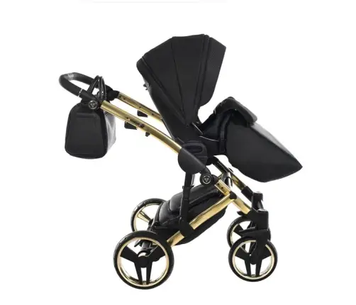 Junama Saphire Col.03 Black gold Детская коляска 3 в 1