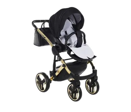 Junama Saphire Col.03 Black gold Детская коляска 3 в 1
