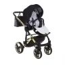 Junama Saphire Col.03 Black gold Детская коляска 3 в 1