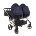 Junama Saphire Duo 01 Navy Blue Dvīņu rati 2in1
