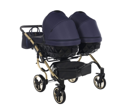 Junama Saphire Duo 01 Navy Blue Dvīņu rati 3in1