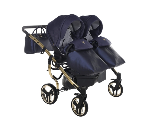 Junama Saphire Duo 01 Navy Blue Dvīņu rati 3in1