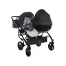 Junama Saphire Duo 02 Black Dvīņu rati 2in1
