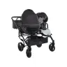 Junama Saphire Duo 02 Black Dvīņu rati 2in1
