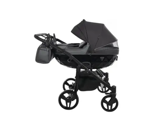 Junama Saphire Duo 02 Black Dvīņu rati 2in1