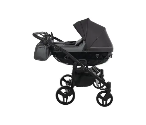Junama Saphire Duo 02 Black Dvīņu rati 2in1