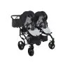 Junama Saphire Duo 02 Black Dvīņu rati 2in1