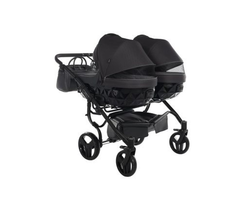 Junama Saphire Duo 03 Black Dvīņu rati 2in1