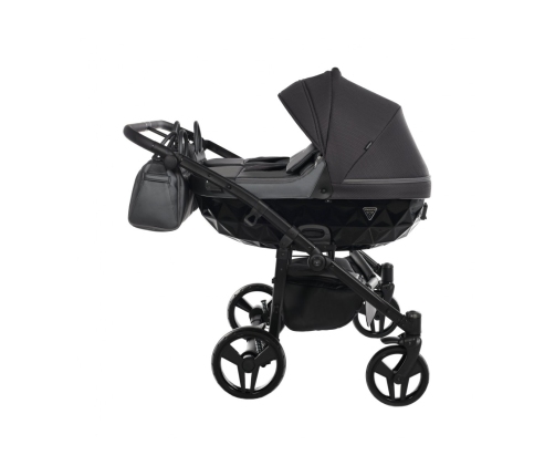 Junama Saphire Duo 03 Black Dvīņu rati 2in1
