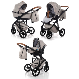 Junama Space 02 Cream Bērnu rati 3in1