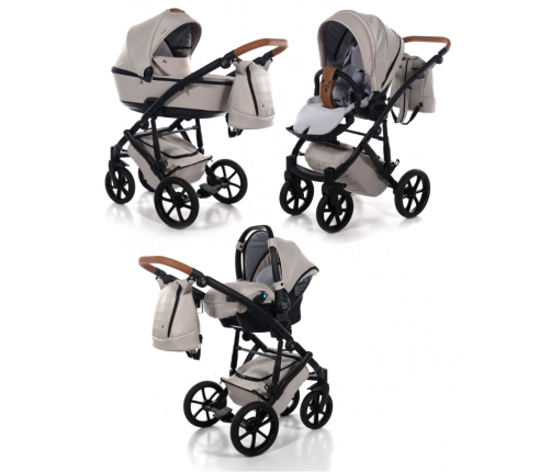 Junama Space 02 Cream Bērnu rati 3in1