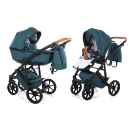 Junama Space 03 Teal Bērnu rati 2in1