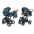 Junama Space 03 Teal Bērnu rati 2in1
