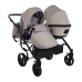 Junama Space Duo 02 Beige Dvīņu rati 2in1