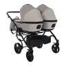 Junama Space Duo 02 Beige Dvīņu rati 2in1