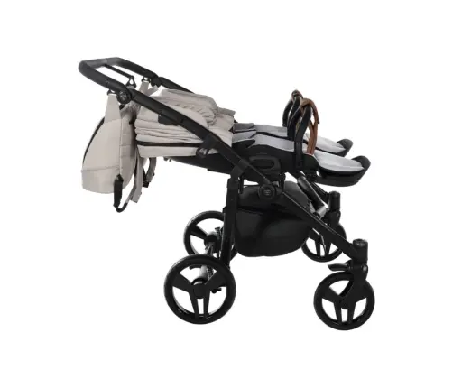Junama Space Duo 02 Beige Dvīņu rati 2in1