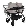 Junama Space Duo 02 Beige Dvīņu rati 2in1