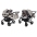 Junama Space Duo 02 Beige Dvīņu rati 2in1
