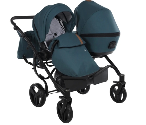 Junama Space Duo 03 Blue Dvīņu rati 3in1
