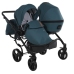 Junama Space Duo 03 Blue Dvīņu rati 3in1