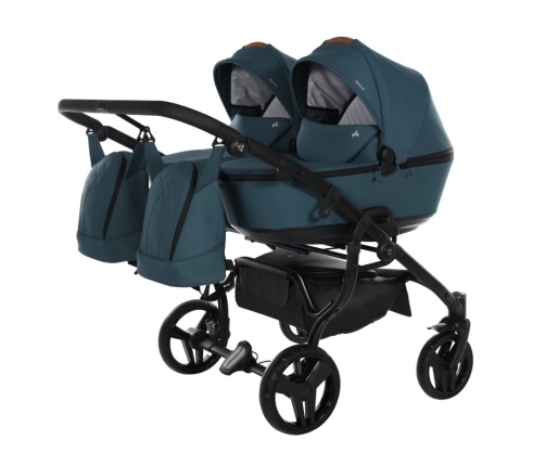 Junama Space Duo 03 Blue Dvīņu rati 3in1