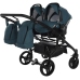 Junama Space Duo 03 Blue Dvīņu rati 3in1