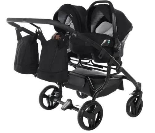Junama Space Duo 04 Black Dvīņu rati 2in1