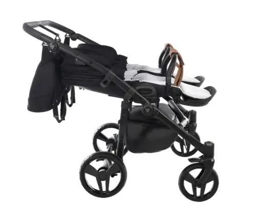 Junama Space Duo 04 Black Dvīņu rati 2in1
