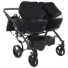 Junama Space Duo 04 Black Dvīņu rati 2in1
