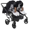 Junama Space Duo 04 Black Dvīņu rati 2in1
